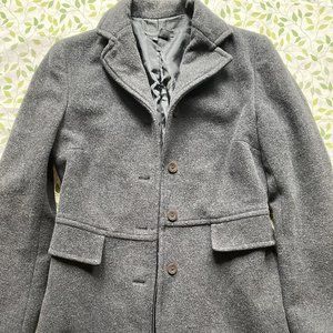 Fall/Winter Zara Basic Grey Oversized Coat